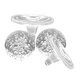 Toyvian 2 Stück Dekorative Glaskugel mit Halter Klarem Kristallglas für DIY Kugelbrunnen...