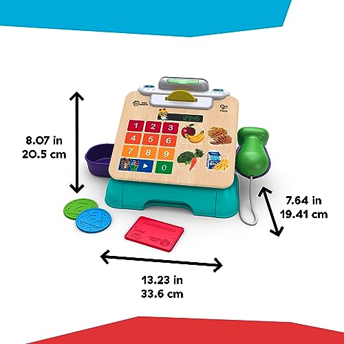 Image of Baby Einstein + Hape Magic Touch Toy Cash Register Pretend to Check Out Toy, Real Sounds and Music, Ages 1, 2, 3, 4+