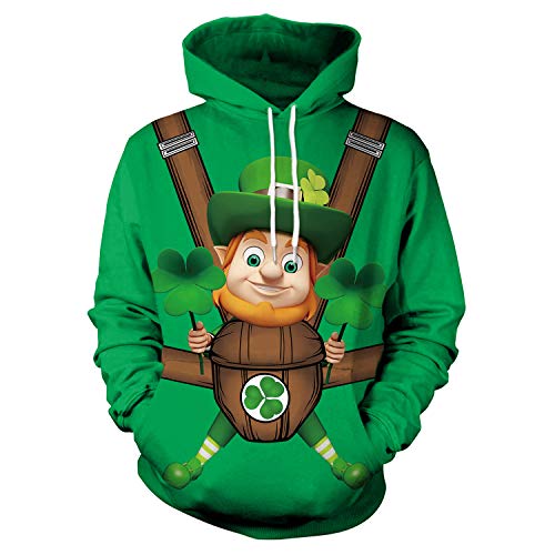 Sweat à capuche irlandais pour défilé de la Saint-Patrick en famille