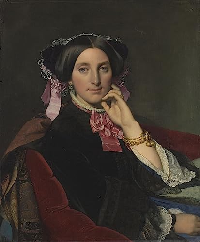 Tableaux Graffiti Art Mural Madame Caroline Gonse Ingres Moderne 60x90cm