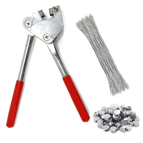 Pinces à Plomber, 165 mm Tenailles Pinces D'étanchéité, 80 Plombiers, 80 Fils à Plomber pour Compteurs D'eau, Compteurs D'électricité, Ogistique