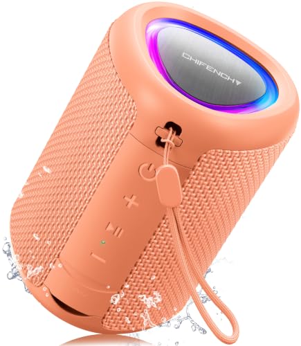 Image of Portable Bluetooth Speaker Beach Essentials: IPX5 Waterproof for Outdoor /Powerful HD Sound /Dynamic Light /All Day Playtime /Wireless BT 5.3 /TWS Pairing, Travel|Camping|Pool Accessorie, School Supplies