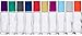 The Root and Petal Set of 10 Multicolored Glass Roller Bottles for Essential Oils