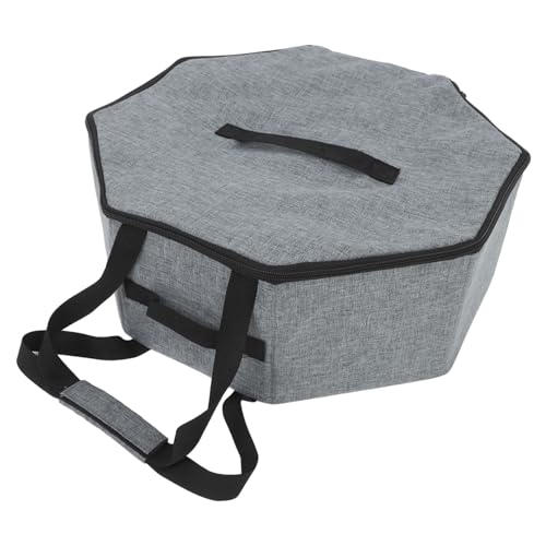 SOLUSTRE Hat Storage Box Large Grey Organizer for Travel Stackable Design for Efficient Closet Storage Protective Features for Hats and Accessories