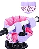 BABESIDE Doll Bike Seat for 12 Inch Dolls, Butterfly Doll Carrier for Kids Bike and Scooter, Baby Doll Accessories for Outdoor Play, Doll Bicycle Seat Gift for Girls Age 3+