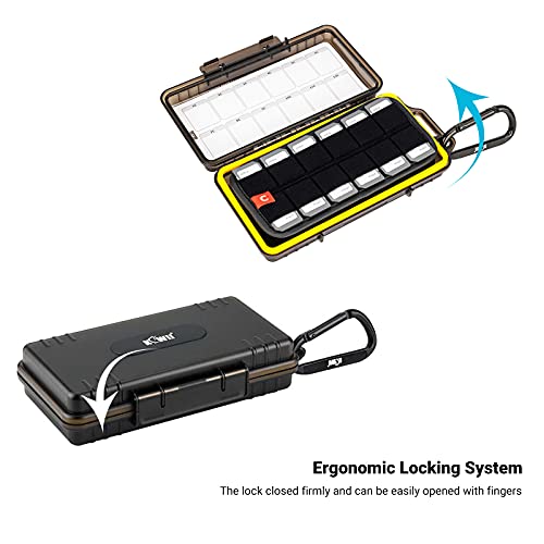 (12 Usb+24 Sd) Usb Flash Drive Case With Labels,Thumb Drive Jump Drive Pen Drive Holder Organizer, Shockproof Water-Resistant,Sd Card/Ns/Psv/Cfexpress Type A Card Case #TOP5