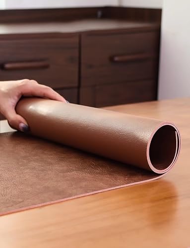 Chemin de Table Similicuir Antidérapant et Résistant Chaleur