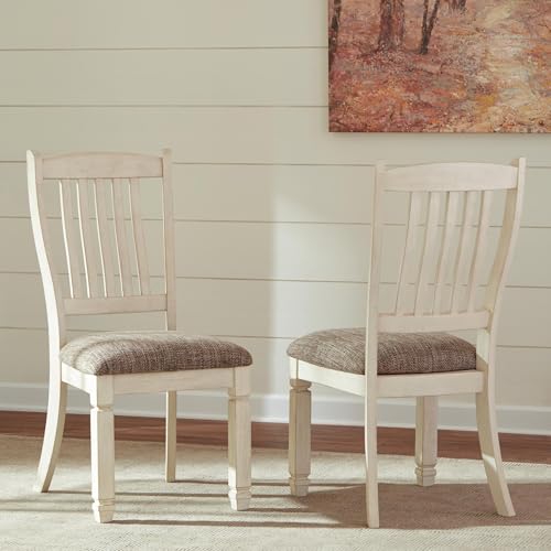 Image of Signature Design by Ashley Bolanburg Upholstered Wood Dining Chairs, 2 Pack