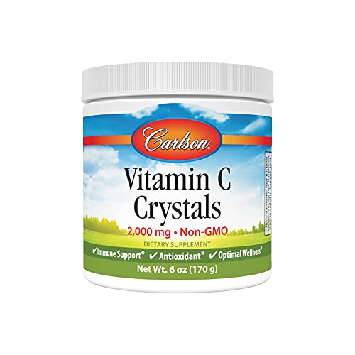 Carlson Labs Non GMO Vitamin C Crystals 6 Ounce