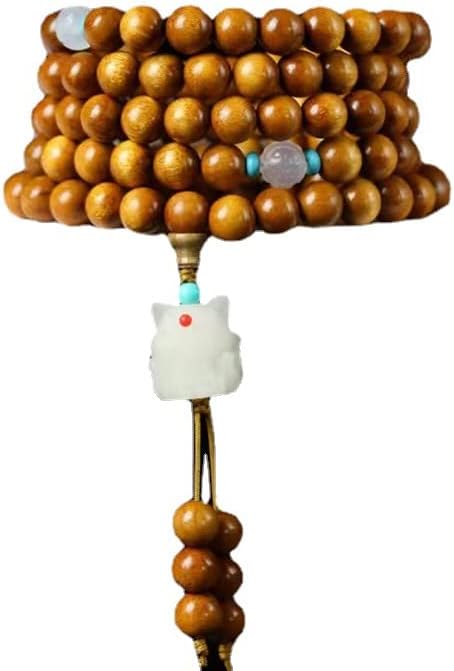 金丝楠DIY夜光凤九款手链 装饰规格0.8×108颗男女式念珠(金丝楠夜光凤九款手链)