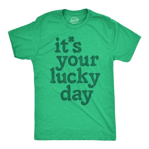 T-shirt St Patrick Day homme vert en coton It's Your Lucky Day