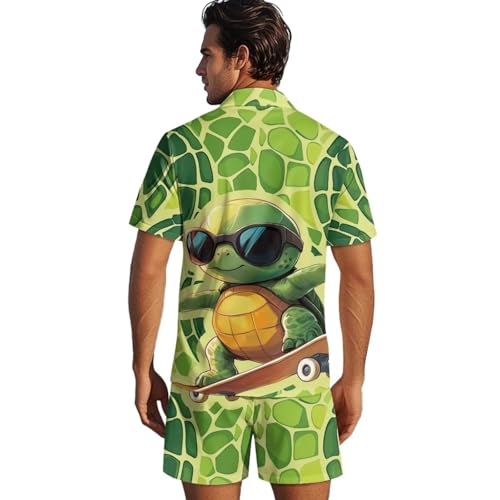 Men Pajama Set Cotton Sleepwear Short Sleeve Button Down Pajamas Loungewear 2 Piece Pj Sets2