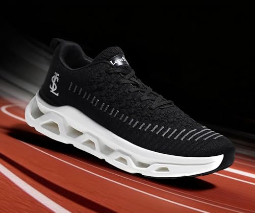 Image of LOUIS STITCH Men's Lightweight Knitted Athleisure Sport Shoes | Casual Lace-Up Sneaker and Athleisure Wear | Perfect for Casual, Gym & Travel Wear | LS-AT-RFKN