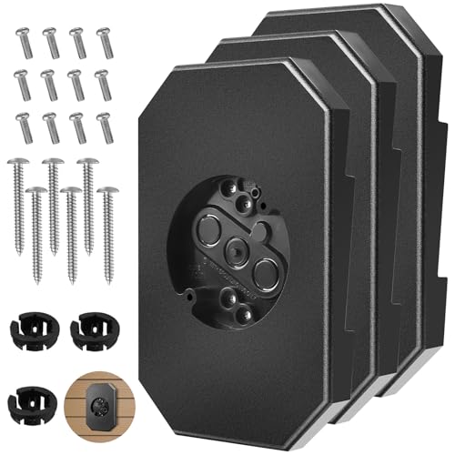 3-Pack FreeCat 8141DBL Siding Mounting Blocks,Bulk Set for Outdoor Lights & Cameras,Fits 1/2