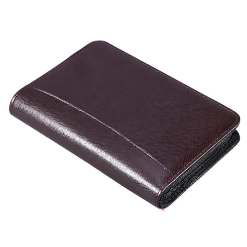 Cuaderno de notas A6 con cremallera SOLUSTRE para reuniones de negocios y viajes