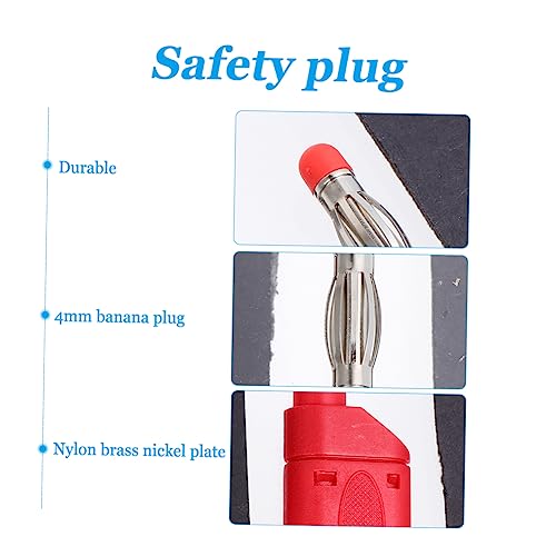 PLAFOPE 10 Pcs Plugue Banana Conectores De Pinos Conector De Plugue De Banana Tomada De Banana Conec