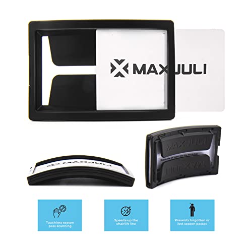 Soporte para pase de gafas de esquí MAXJULI evita pérdida de forfait 4