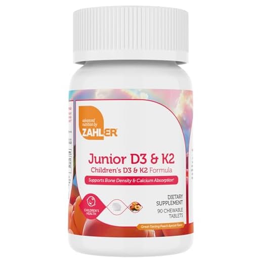 Zahler Junior Vitamin D3 + K2 Chewables