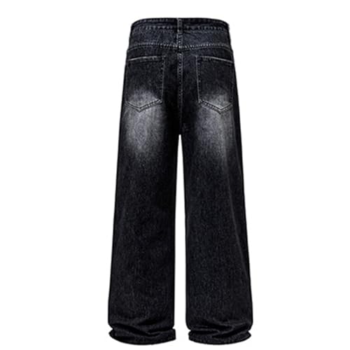 Y2k Baggy Flared Jeans Men Casual 90s Vintage Bell Bottom Jeans Wide Leg Denim Pants Trendy Relaxed Fit Grunge Pants4