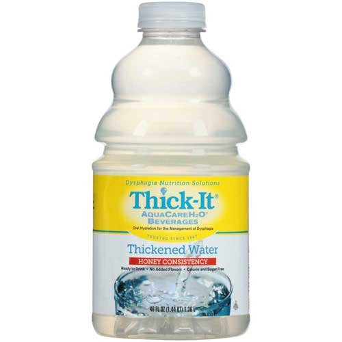 Thick It Thickened Beverage Water Honey Consistency Zero Calorie Gluten Free, 46 Fluid Ounce -- 4 per case.