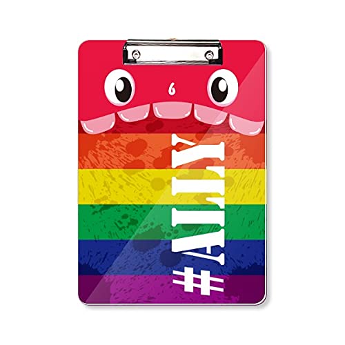 Dossier à tête plate arc-en-ciel LGBT l'accessoire d'étude fier