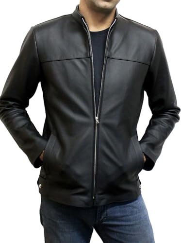 jaqueta de couro bovino 100% legitimo casual masculina, casaco inverno (BR, Alfa, XG, Regular, Regul