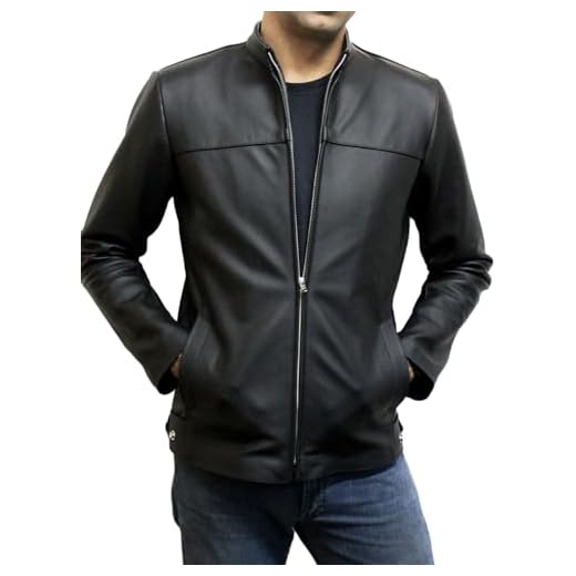 Jaqueta, Casaco De Couro 100% Bovino Legítimo Masculina 265 (BR, Alfa, PP, Regular, Regular, preta)