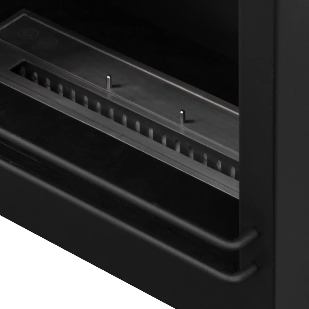Divina Fire Cambridge Bodenkamin aus Holz, weiß, 110 x 36 x 100 cm