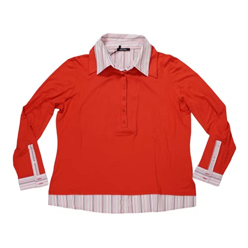 Elena Miro' Camiseta polo camisa casual mujer DR EM G427F09854 87 naranja nuevo PE naranja. 46