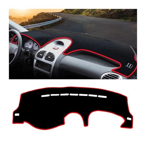 Parasol para Peugeot 206 CC y SW de 2004 a 2008 en color negro para ventanilla
