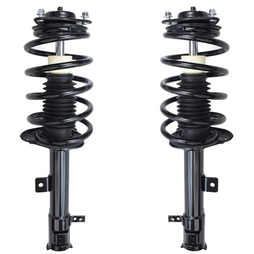 Image of Detroit Axle - Front Struts Suspension Kit for 2007-2012 Dodge Caliber, 2 Struts Coil Spring Assembly 2 Outer Tie Rods 2 Sway Bar Links 2 Lower Ball Joints 2008 2009 2010 2011 Replacement