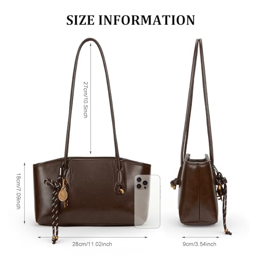 Brown Vintage Leather Shoulder Bag