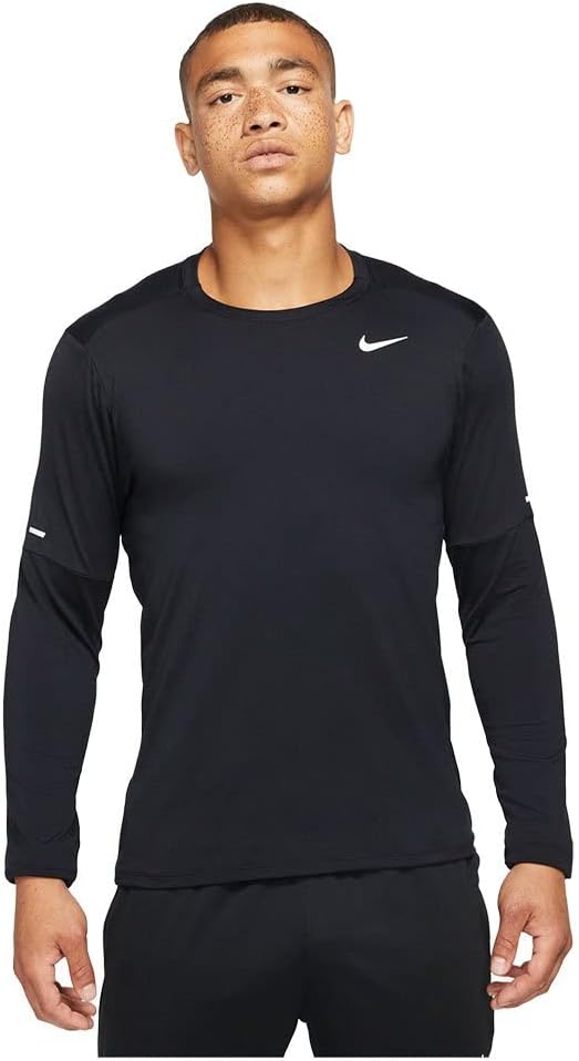 Nike Element Men's Dri-FIT Running Crew Top (Black, DD4754-010) Size X-Large