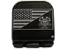 American Flag with US Coast Guard Laser Etched Hat Clip Black