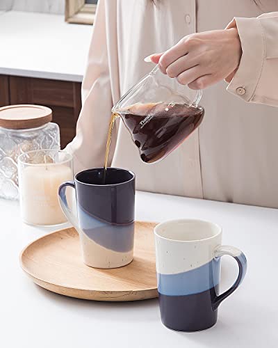 Rich Leisure Coffee Mugs 13 Oz For Men/Women, Coffee Mug Set Of 2, Pottery Mug, Ceramic Tea Cups For Office And Home, Coffee Mugs For Couples, Engagement Gifts - Purple #TOP5