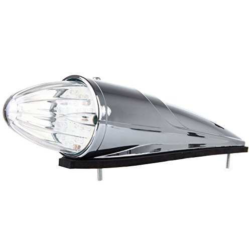 Lbrst 17 Led Torpedo Cab Light Chrome Clear Cab Marker Roof Running Top Lights Assembly Super Bright Heavy Duty Trucks For Volvo International Kenworth Peterbilt Freightliner Mack (5 Pcs) #TOP4