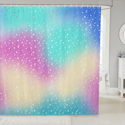 Feelyou Gradient Magical Fantasy Shower Curtain Bathroom 72" x72 Waterproof