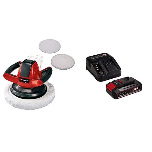 Einhell CE-CB 18/254 Li Solo Power X-Change Cordless Car Buffer/Polisher - with 2.5Ah Power X-Change Starter Kit - Battery & Charger