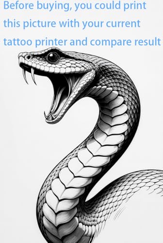 Image of IOOIOO high resolution tattoo stencil tattoo bluetooth printer with extra clear tattoo transfer paper, high end tattoo machine