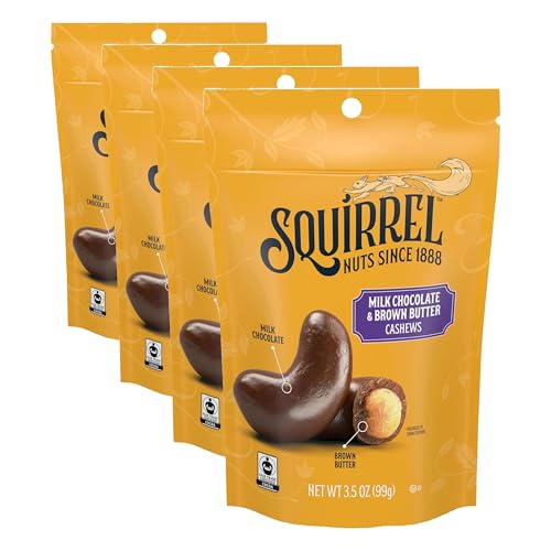 Squirrel Brand Milk Chocolate & Brown Butter Cashews,...