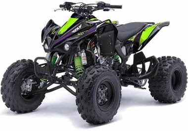 2003-2006 KFX 50 SURGE Black Senge Graphics Kit Compatible with Kawasaki