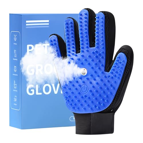 OneNine Spazzola per gatti con guanto a vapore, efficace depilazione, gatto e cani con peli lunghi e corti