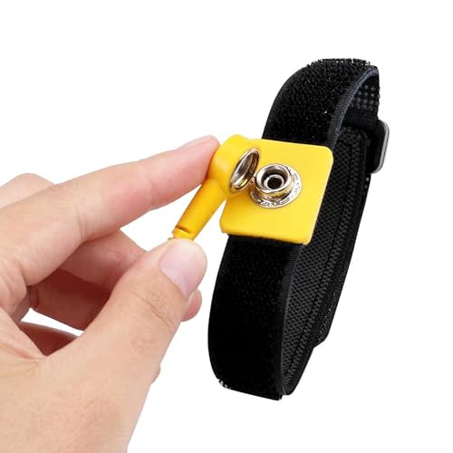 Image of CoguZed Anti Static Wrist Strap, 11 inchAdjustable ESD Wristband with Grounding Bracelet and Alligator Clip for Electronics, Anti Static Wristband Fits 6 inch to 8.5 inch Wrist