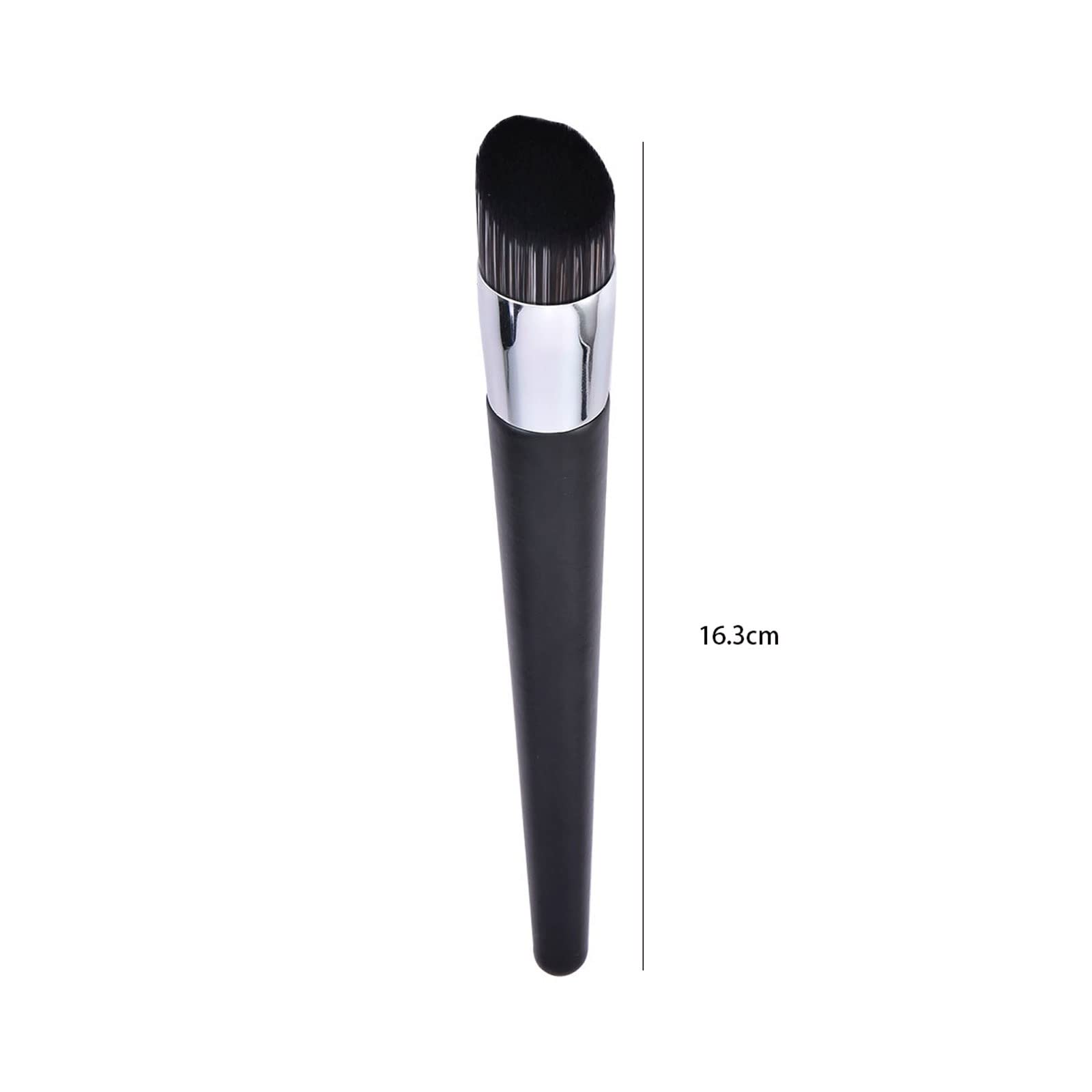 1 brocha profesional oblicua para base de maquillaje en polvo, corrector, base líquida, brochas de maquillaje para rostro, herramientas de belleza y cosméticos