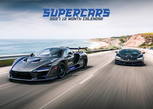 Calendario A3 2027 Supercars con acabados de alta calidad