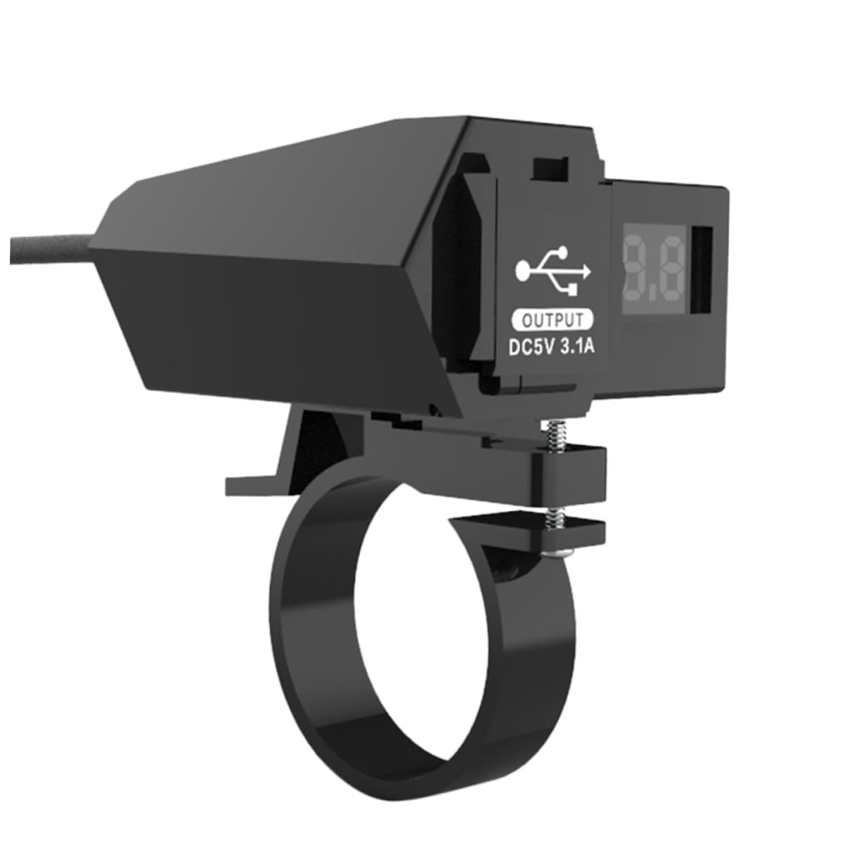 Gogogmee High Grade Dual USB Motorcycle Charger with LED Display for Phone Digital Camera ATV Rv Dual Output Easy Installation Durable Housing