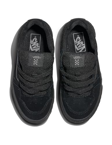 Vans Unisex dziecięce trampki Caldrone, Zamszowa siatka czarna, 4 UK Child