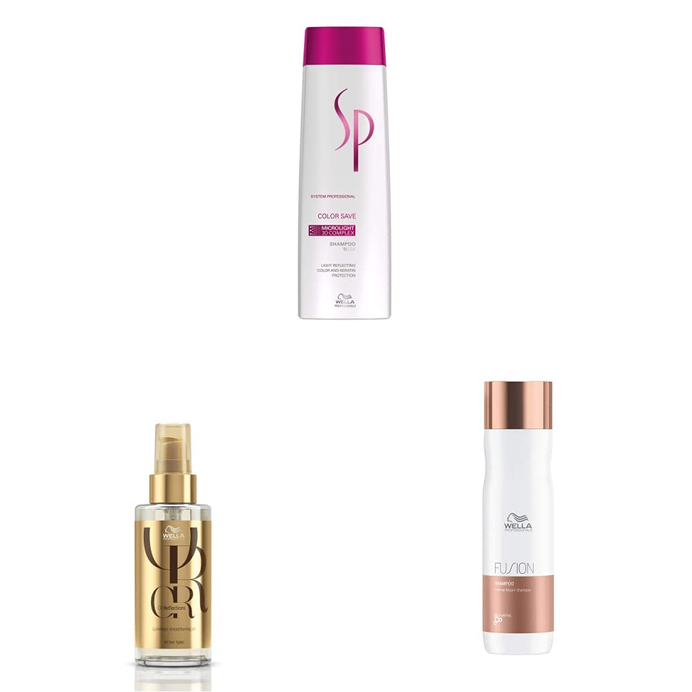 Wella Color Save Shampoo for Coloured Hair, 250ml & Wella Professional Enrich Luminous Smoothening Treatment, 100ml & Well... - Review, Price and Buying Guide