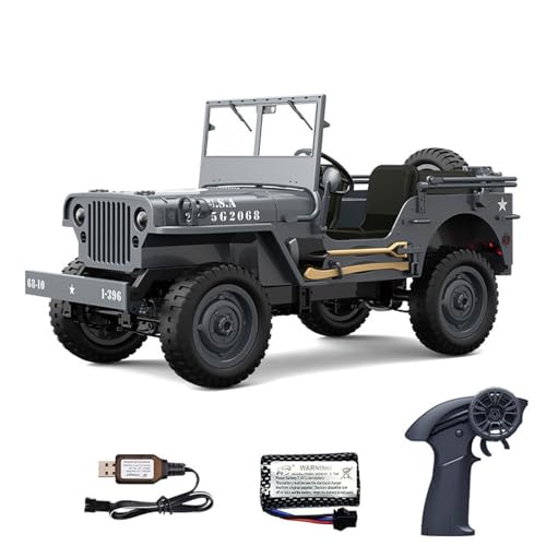 Image of TOUCAN RC HOBBY 1 /10 Radio Control Off Road Car C8815 4WD RC Crawler Military Truck Model Climbing Vehicle RTR Battery LED Lights 280 Motor for Age 14+