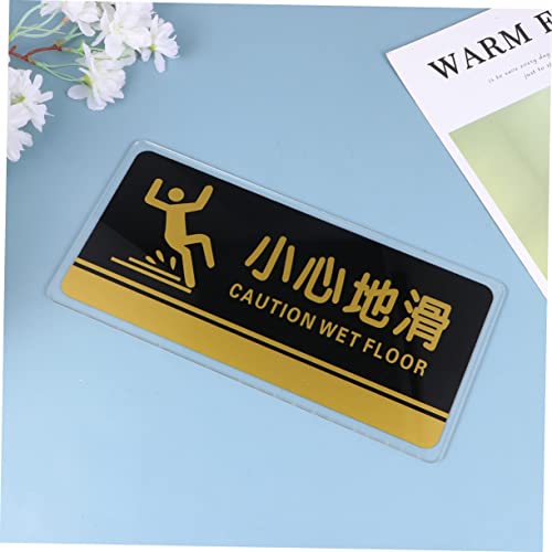 Yardenfun 2 peças Piso O Sinal Piscinas Banheiro Placas de Segurança Piso Símbolo de Piso Molhado Pl